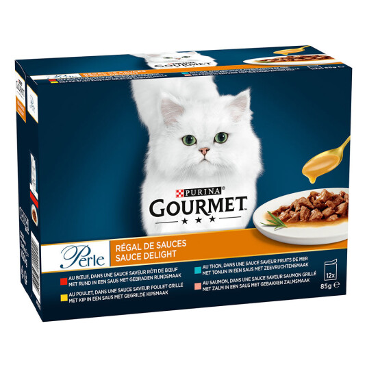 Gourmet 24 X 85 G Perle Blandet Utvalg Nytelse I Saus