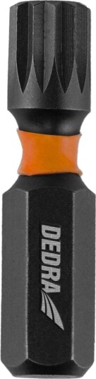 Dedra Slagskrutrekker-Bits 8X32 Mm Spline M8 (2 Stk.) Blister