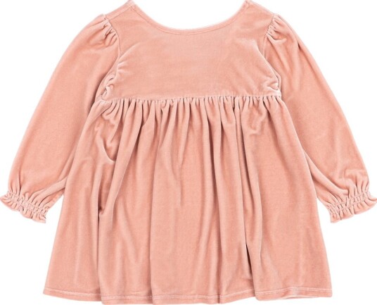 Konges Sløjd Kjole   Velur   Gia Bow   Mellow Rose   Konges Sløjd   3 år (98)   Kjole Bordeaux Rosa Rød