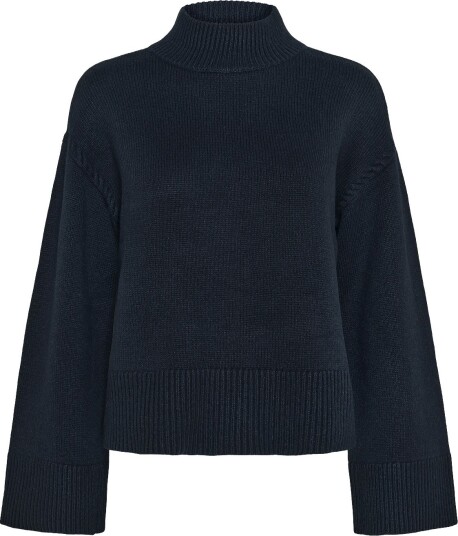 Lauren Ralph Lauren Wool Blend Mockneck Sweater Navy S