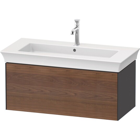 Duravit White Tulip Servantskap 1 skuff 98,4x45,8x41 cm Valnøtt/Grafitt Høygl.