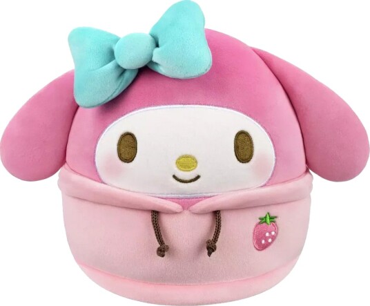 Squishmallows Hello Kitty Hoodie Kosebamse 20 cm My Melody Squishmallows Hello Kitty Hoodie Kosebamse 20 cm My Melody