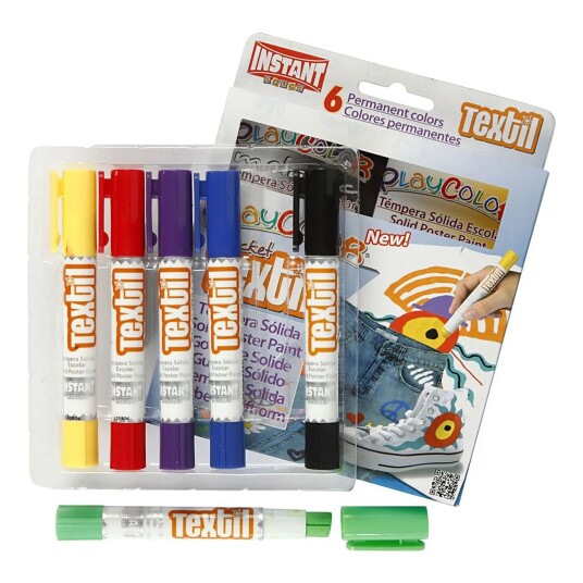 Cc Playcolor Tekstilpenner - 6-pakning