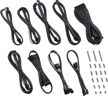 CableMod ModMesh C-Series Strømkabelsett - Svart CableMod ModMesh C-Series Strømkabelsett - Svart