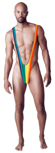 Out of the Blue Mankini Regnbue One size Out of the Blue Mankini Regnbue One size