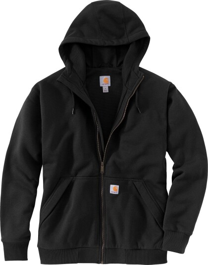Carhartt Men"s Paxton Thermal Lined Full Zip Sweatshirt Black S
