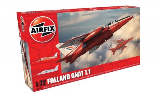 Airfix Folland Gnat T.1 1/72 Modellbygging med 49 Deler