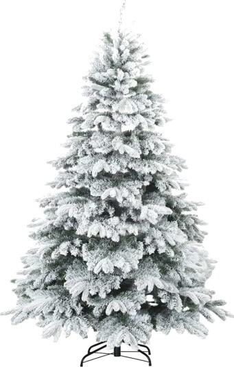  Kunstig juletre med 300 LED med stativ grønn 180 cm PE og PVC