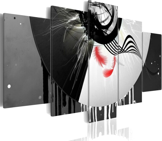 Bilde Metal With Red Accents 200x100 Artgeist sp. z o. o.