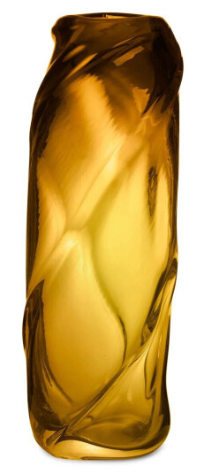 ferm LIVING Water Swirl vase Amber