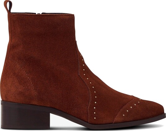 Bianco - Boots biAdora Western Ankle Boot - Brun