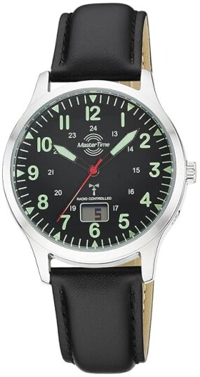 Master Time Herreklokke MTGA 10957 22L Super Power Sort/Lær Ø41 mm Master Time Herreklokke MTGA 10957 22L Super Power Sort/Lær Ø41 mm