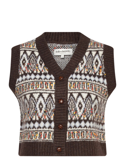 Lollys Laundry Francescall Vest - Brown - L