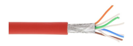 Inline 76899R 100 M Cat6a S/Ftp S-Stp Rj-45 Rj-45 Rød