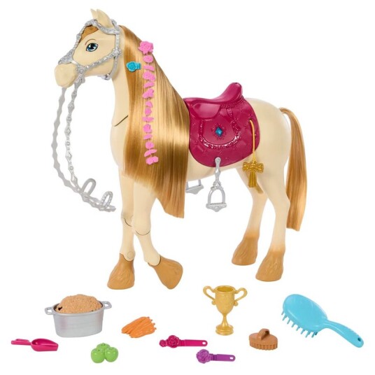 Barbie Mysteries Hest interaktiv hest med lyd, bevegelser og tilbehør