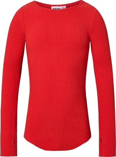 Molo Genser - Rib - Rochelle - Ruby Rød - Molo - 7-8 år (122-128) - Genser