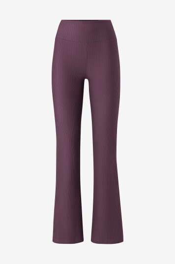 Röhnisch Treningstights Ribbed R Flare HW Tight Lilla