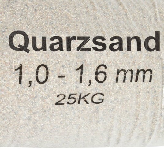  Filtersand 25 kg 1,0 - 1,6 mm