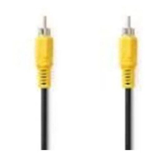 Nedis Composite Video Cable | Nickel Plated | 480p | 5.00 m | Round | PVC | Black Nedis Composite Video Cable | Nickel Plated | 480p | 5.00 m | Round | PVC | Black