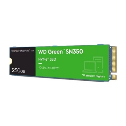WD Green SN350 250GB NVMe SSD M.2 PCIe 3.0 2400 MB/s