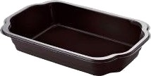 Bakke 1 Rum 1/4 Gn 900 Ml 215X148x41 Mm Mineral Pp Sort,336 Stk/Krt