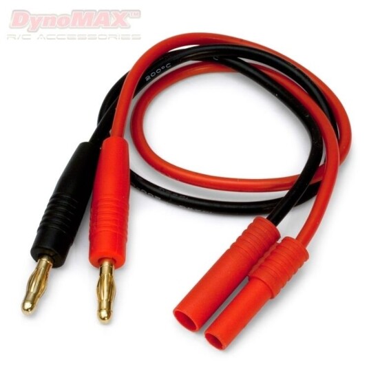 DynoMAX B9691 Charge Lead HXT-4mm with 4mm banana connectors DynoMAX B9691 Charge Lead HXT-4mm with 4mm banana connectors