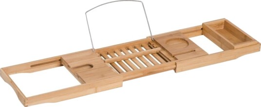 Bambus Badekarhylle For Badekar Badekarbro Badekarpute Naturlig Justerbar 70 105X21,8X5Cm