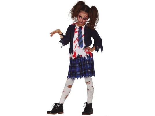 Fiesta Zombie Skolepige Kostume Fiesta Zombie Skolepige Kostume