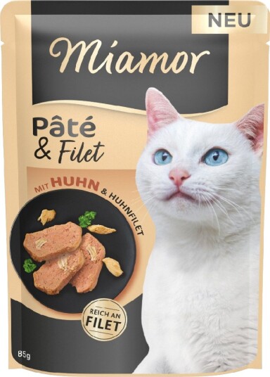 Miamor Våtfôr Pâté & Filet Med Kylling 10 X 85 G Miamor Våtfôr Pâté & Filet Med Kylling 10 X 85 G