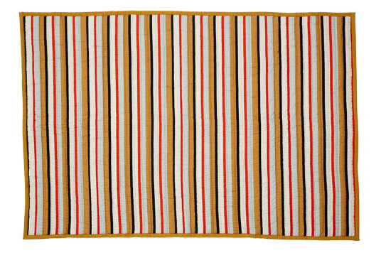 Hübsch Plaid, bomuld, brun/sort/hvid/rød/blå Hübsch Plaid, bomuld, brun/sort/hvid/rød/blå