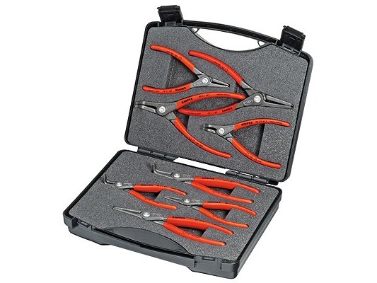 Knipex 00 21 25 Tangsett for Sikringsringer, Stål med Polypropylengrep, 260 mm Knipex 00 21 25 Tangsett for Sikringsringer, Stål med Polypropylengrep, 260 mm