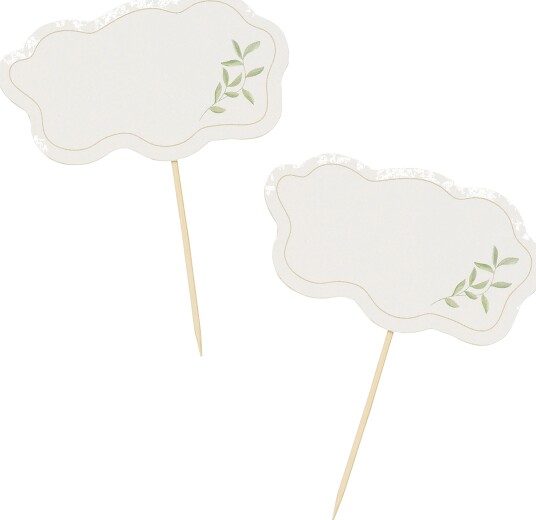 Partypicks Grønne Blader Botanic 12 pakning Partypicks Grønne Blader Botanic 12 pakning