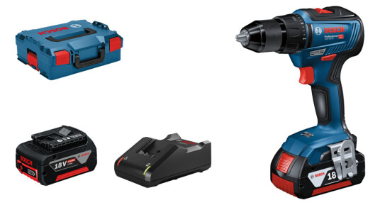 BOSCH DRILL GSR 18V-55 2X4,0AH
