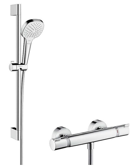 Hansgrohe Ecostat Comfort dusjpakke 650 mm, m/Croma Select E Vario dusjsett