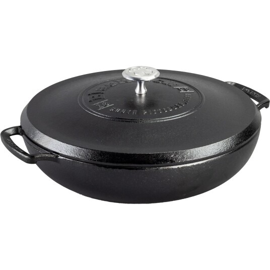 Lodge Blacklock Stekepanne med lokk, 30 cm, støpejern Lodge Blacklock Stekepanne med lokk, 30 cm, støpejern