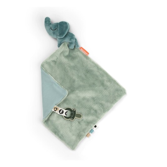 Done By Deer Comfort Blanket Elphee Blue Green Done By Deer Comfort Blanket Elphee Blue Green