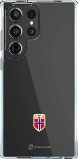 Phonecases3D Samsung Galaxy S25 Ultra Norges Fotballforbund Clear case -mobildeksel, svart