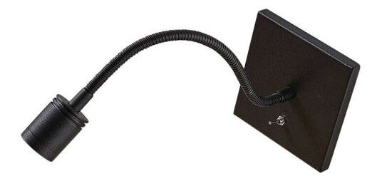 Lindby LED-veggleselampe Mayar, fleksarm, svart