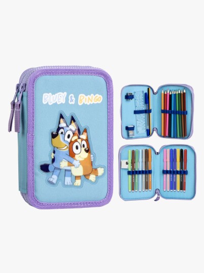 Bluey Dobbeltpennal Blå/Lilla Bluey Dobbeltpennal Blå/Lilla