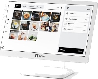 Sumup Pos Lite & Solo 33 Cm 13" 1920 X 1080 Piksler Aluminium Plast China Hvit 315 Mm