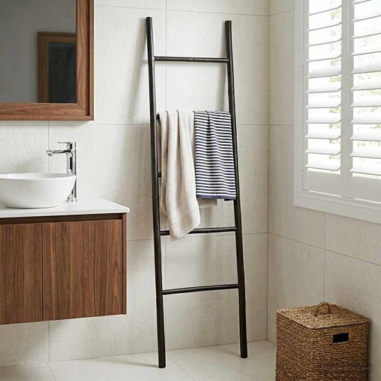 vidaXL Teppestige Svart 40 x 150 cm Bambus