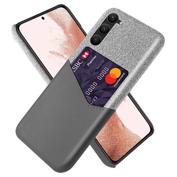 Samsung Galaxy S23 5G KSQ Deksel med Kort Lomme Grå