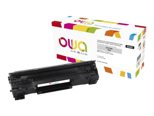 Armor - Svart - Kompatibel - Gjenfabrikert - Tonerpatron Alternativ For: Hp 79A - For Hp Laserjet Pro M12a M12w Mfp M26a Mfp M26nw