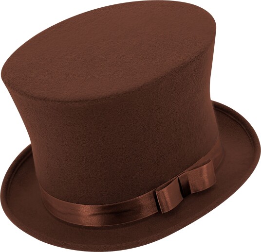 Widmann Høy hatt brun One size 25707