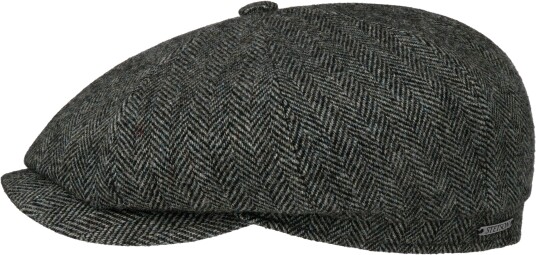 Stetson Men's Hatteras Wool Herringbone Moss Green M