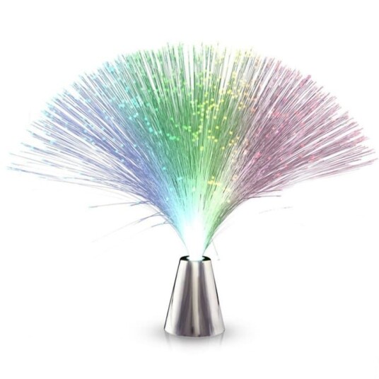 Generic Fiberoptisk Lampe / Fiberlampe Fargeskiftende 30 cm