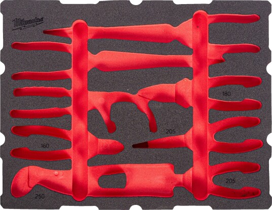 Milwaukee 4932502043 Skuminnlegg for 9 deler tangsett, Garasjeinnredning & oppbevaring
