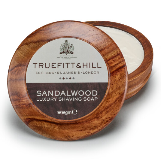 Truefitt & Hill Luxury barbersåpe i treskål - Sandalwood Truefitt & Hill Luxury barbersåpe i treskål - Sandalwood