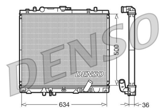 Radiator DENSO DRM45020 Radiator DENSO DRM45020