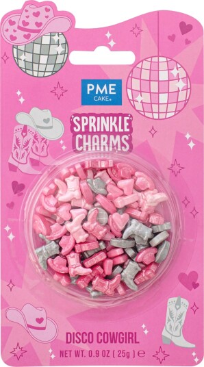 PME Disco Cowgirl Sprinkle Charms   25 gram